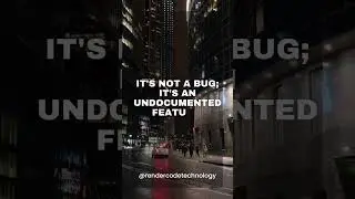 It's not a bug; it's an undocumented feature. 