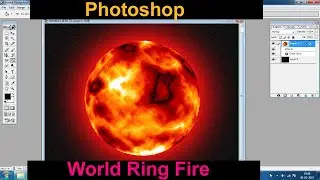World Ring Fire Effects In Photoshop || Photoshop Tutorial