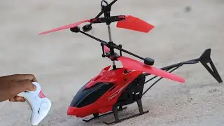 Latest mini red rc helicopter unboxing and fly test