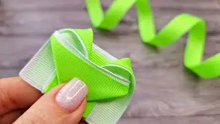 I LOOKED AT THE IDEA and improved it 🔥 Bows only made from ribbon.