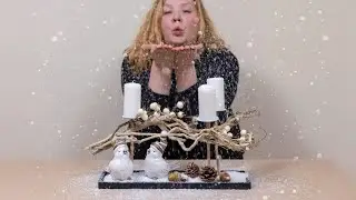 Декоративная подставка со свечами для украшения интерьера