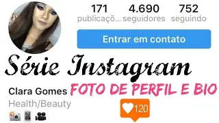 Série Instagram: foto de perfil e bio