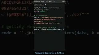 Password Generator in Python | Get Unhackable Passwords 🔥