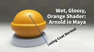 Wet Orange Shader in Maya using Arnold Standard Surface