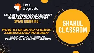 Unboxing the LetsUpgrade Gold Student Ambassador Program Swag | Exclusive First Look