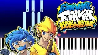 Friday Night Funkin - Bob And Bosip - Split (Piano Tutorial)