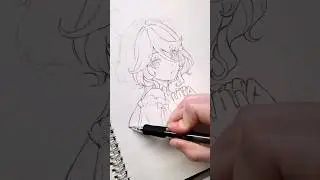 #furina chan! It's only natural my next drawing should be... 👀 who?#genshinimpact #pencildrawing #原神