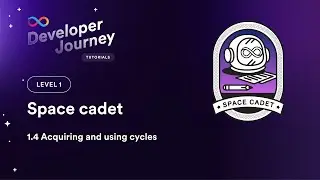 ICP Developer Liftoff 1.4 | Acquiring and using cycles