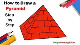 How to Draw a Pyramid (Step by Step Drawing Tutorial)