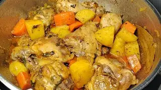 The easiest chicken stew |Chicken stew beginner friendly