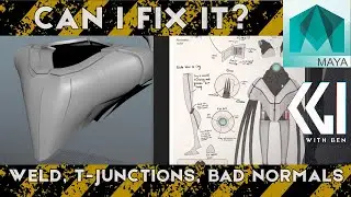 Maya Student Support: Welding Detached Edges, Non-Manifold Geometry, Multi-Bevel, Conform Normals