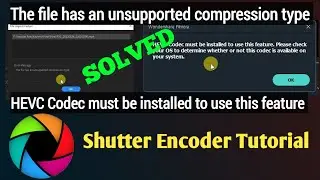 The File Has an Unsupported Compression Type Premiere Pro Error|Shutter Encoder Tutorial Bangla 2023