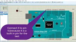 How to  blink  led in arduino with Proteus tutorial