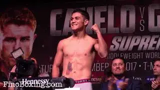 JOSEPH DIAZ JR WEIGH IN & FACE OFF