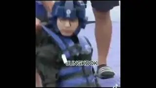 When BTS being Up pulled from  Water.....😁😅😜💜