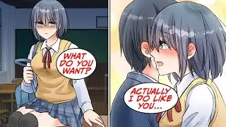 [Manga Dub] The foul mouthed tsundere pretty girl fell for me [RomCom]