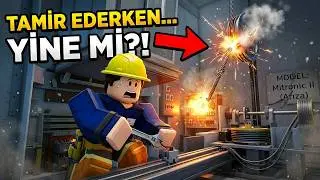 WE REPAIRED THE ELEVATOR THAT FELL YESTERDAY! IT BROKE DOWN EVEN WHILE WE WERE REPAIRING IT.