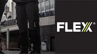 Flex Workwear Black/Grey Trousers