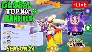 First Live Stream of 2025! Let's Push Global Top No.1 Rank Pokemon unite