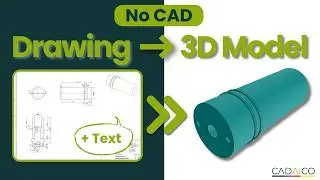 3D Models via Chat❗ AI creates CAD Models from Drawings or Text