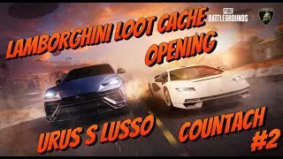 PUBG LAMBORGHINI COUNTACH AND URUS - LOOT CACHE+PRIME PARCEL OPENING #2