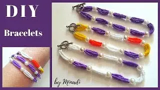 Beginner Bracelet Tutorial. DIY beaded bracelets-simple and elegant
