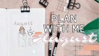 August 2021 Bullet Journal set up | A peacefull plan with me 🌿🧡
