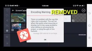 There is a problem with the way this video clip is encoded | Encoding Warning in kinemaster