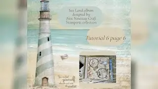 Sea Land  mini album tutorial 6 page 6 #stamperia #scrapbooking #handmade #popup PL #mixmedia