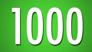 1000 Second Countdown Timer - Green Background
