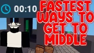 How To Get To Middle FAST In Skywars! (Roblox Bedwars)