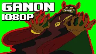 Zelda CD-i Ganon - All Scenes (Green Screen 1080p)