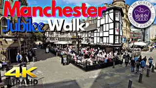 Manchester Jubilee Walk 🇬🇧 | City Centre | 4k | 2022