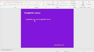 String Vs StringBuffer 