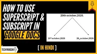 How to use Superscript & Subscript in Google Docs 2020