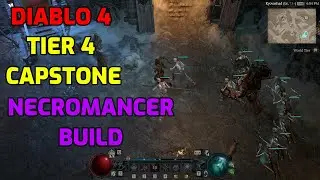 Diablo 4 Necromancer Build │Minion & Shadow│Tier 4 Capstone Dungeon│Necromancer Gameplay