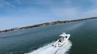 Rockenreel boat. First drone shooting