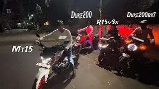 Duke 200, Mt-15, R15v3s ,Duke 200bs7Video Shoot in Siliguri Park 😍🔥SUMIT ARYA SILIGURI,WEST BENGAL