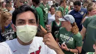Crashing the Bucks championship parade as a Heat fan!