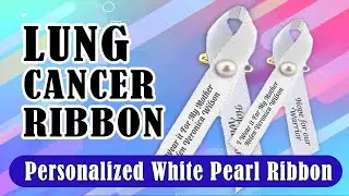 Lung Cancer Ribbon - White Cancer Ribbon