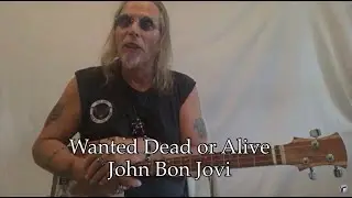 Wanted Dead or Alive Bon Jovi Lesson 3 String Cigar Box Guitar with easy beginner tips and tricks