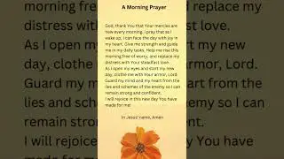 Morning Prayer | Morning Prayer to Start Your Day with God #morningprayer #jesus #god