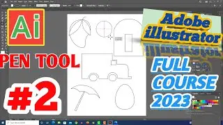 Adobe illustrator 2023 part 2 हिन्दी graphic designing logo animation