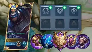BEST TANK EMBLEM SET FOR S28!? JOHNSON BUILD 2023 - MLBB