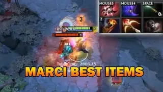 New Hero Marci Item Build Testing by BSJ Dota 2