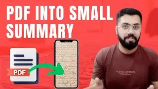How to make PDF into small Summary | Free AI tool