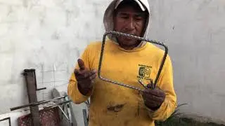 Como hacer anillos de varilla para columnas y trabes fácil y rápido