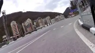 Самый быстрый спуск, Роза Плато - Альпика-сервис (1170 м - 550 м)