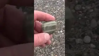 3 Before and After Tumbled Rocks from the Two Hearted River