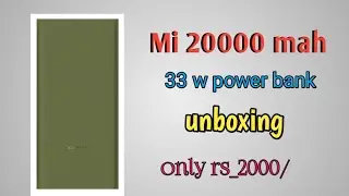 mi power bank 20000mah | unboxing